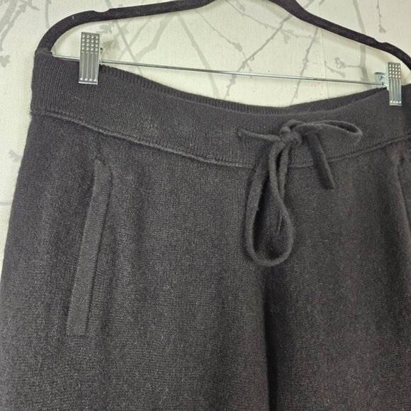 Helmut Lang Black 100% Cashmere Knit Drawstring Joggers - Picture 3 of 8